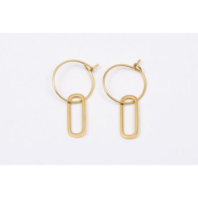 Earrings stainless steel GOLD - E60300060350