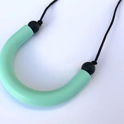 Mint Green U shaped teething pendant