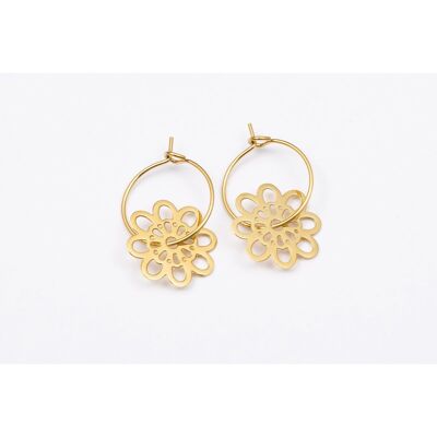 Earrings stainless steel GOLD - E60306092399