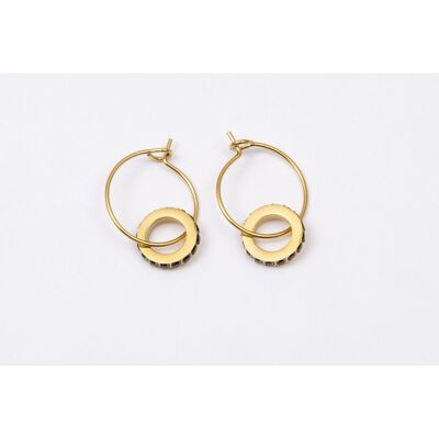 Earrings stainless steel GOLD - E60304210699