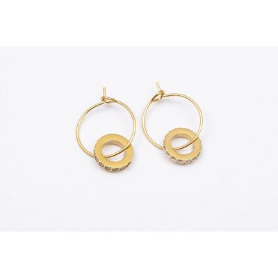 Earrings stainless steel GOLD - E60302196699