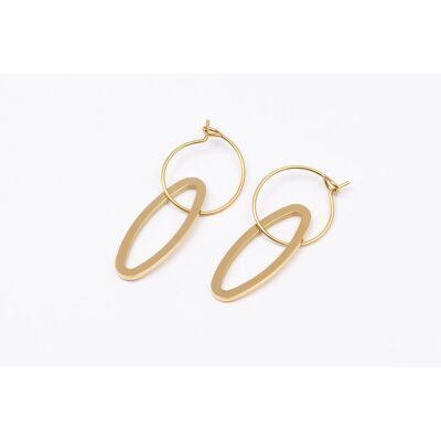 Earrings stainless steel GOLD - E60298088399