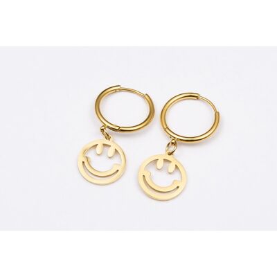 Earrings stainless steel GOLD - E60350077350