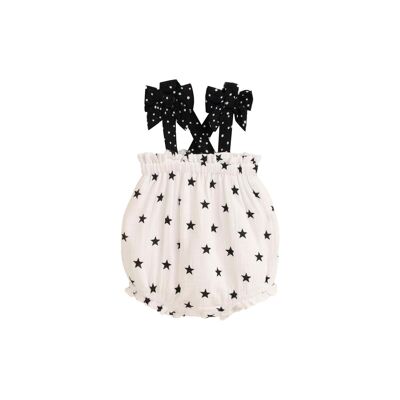 Baby girl's frog with black star print K35-29410094
