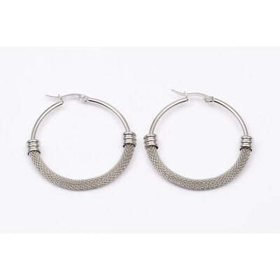 Boucles d'oreilles acier inoxydable ARGENT - E60159085499