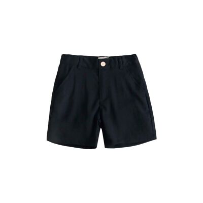 Pantaloncini basic da ragazzo di colore nero K36-29410183