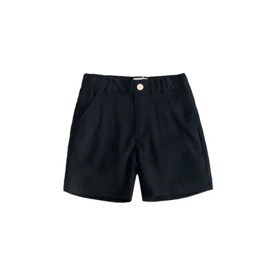 Einfache Jungenshorts in Schwarz K36-29410183