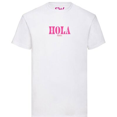 T-shirt Velluto Rosa Hola Chica