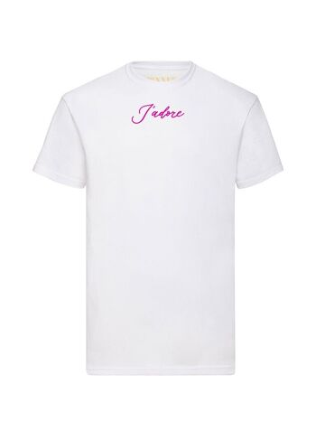 T-shirt Velours Rose Jadore 4