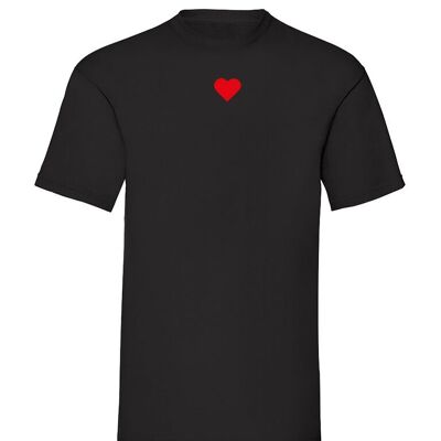 T-Shirt Rotes Samtherz