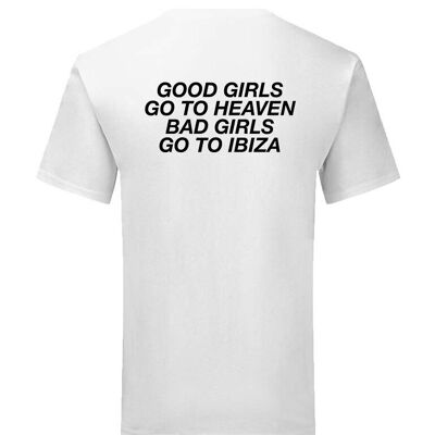 Camiseta Ibiza Niña Negra Espalda