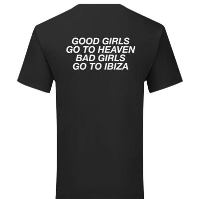 T-shirt Ibiza Filles Blanc Dos