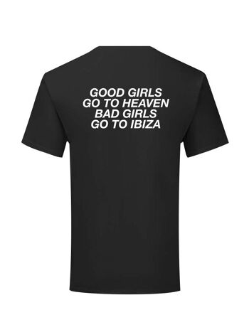 T-shirt Ibiza Filles Blanc Dos 4