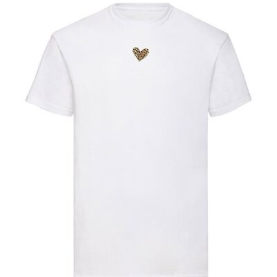 T-shirt Leopard Heart