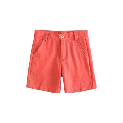 Basic boy's Bermuda shorts in coral color K148-21423053
