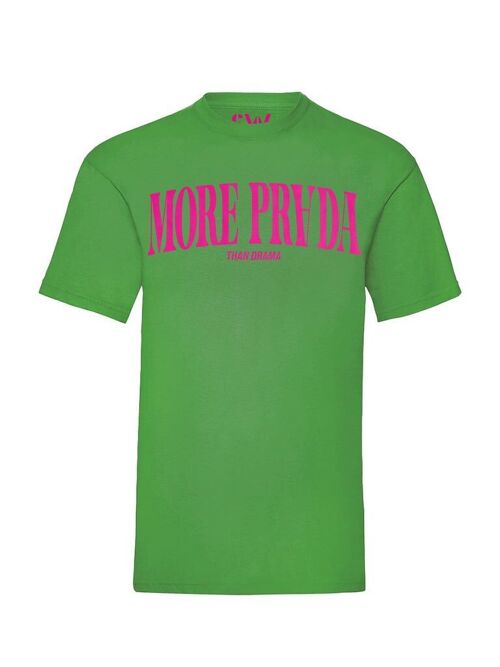 T-shirt More Prada Neon Pink Velvet