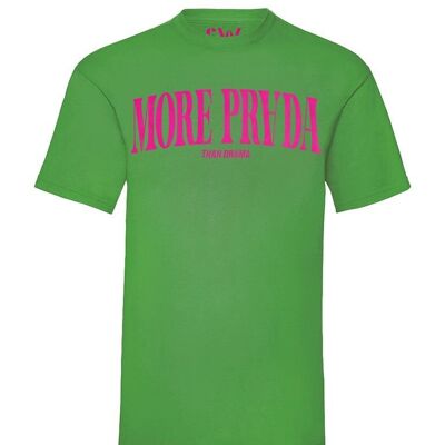 T-shirt More Prada Neon Pink Velvet