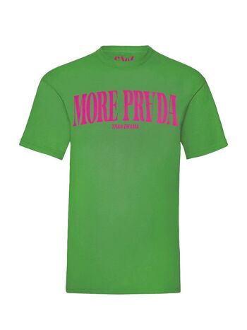T-shirt More Prada Velours Rose Fluo 1