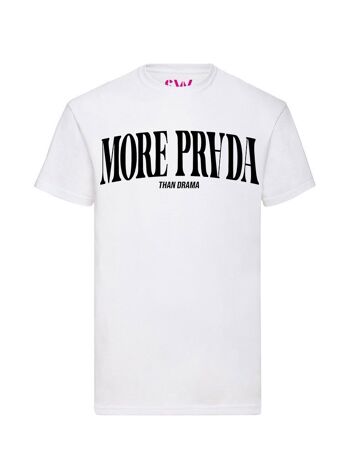 T-shirt Plus Prada Velours Noir 4