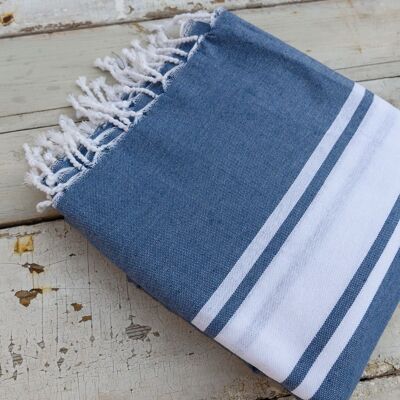 Fouta toalla  playa 2x2 XL Azul grisáceo