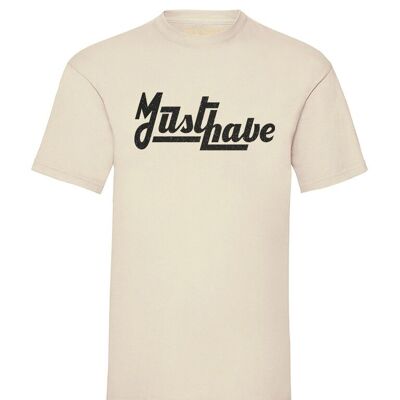 T-shirt Musthave Black Glitter