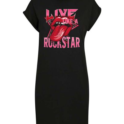 Vestido Camiseta Rockstar Rosa