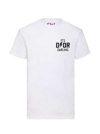 T-shirt Dyor Darling Poitrine Velours Noir 6