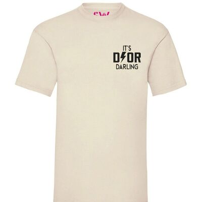 T-shirt Dyor Darling Velluto Nero Petto