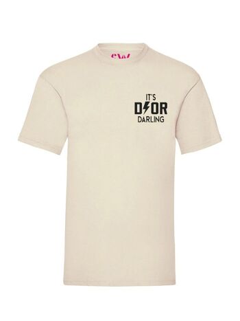 T-shirt Dyor Darling Poitrine Velours Noir 2