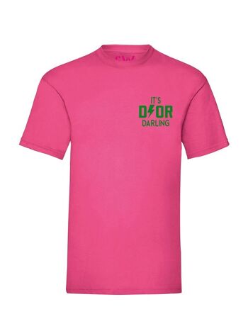 T-shirt Dyor Darling Poitrine Velours Vert 1
