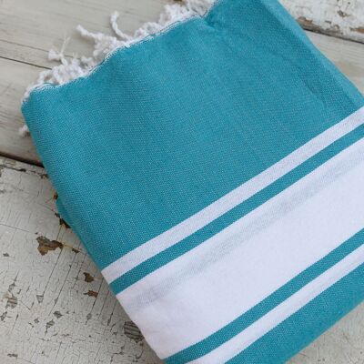 Fouta asciugamano playa 2x2 XL Azul pavo real