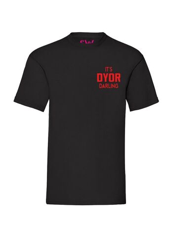 T-shirt Dyor Darling Poitrine Velours Rouge 1