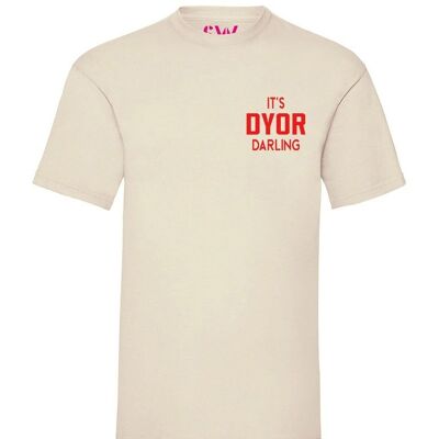 T-shirt Dyor Darling Velluto Rosso Petto