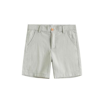 Basic soft green boy's Bermuda shorts K174-21406323