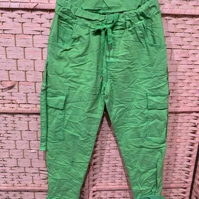 Long Cargo Pants with Multiple Pockets for Women