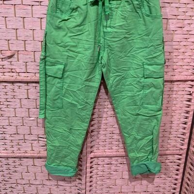 Long Cargo Pants with Multiple Pockets for Women
