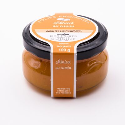Folies Fromages Apricot with cumin 120g, to accompany cheese like Camembert