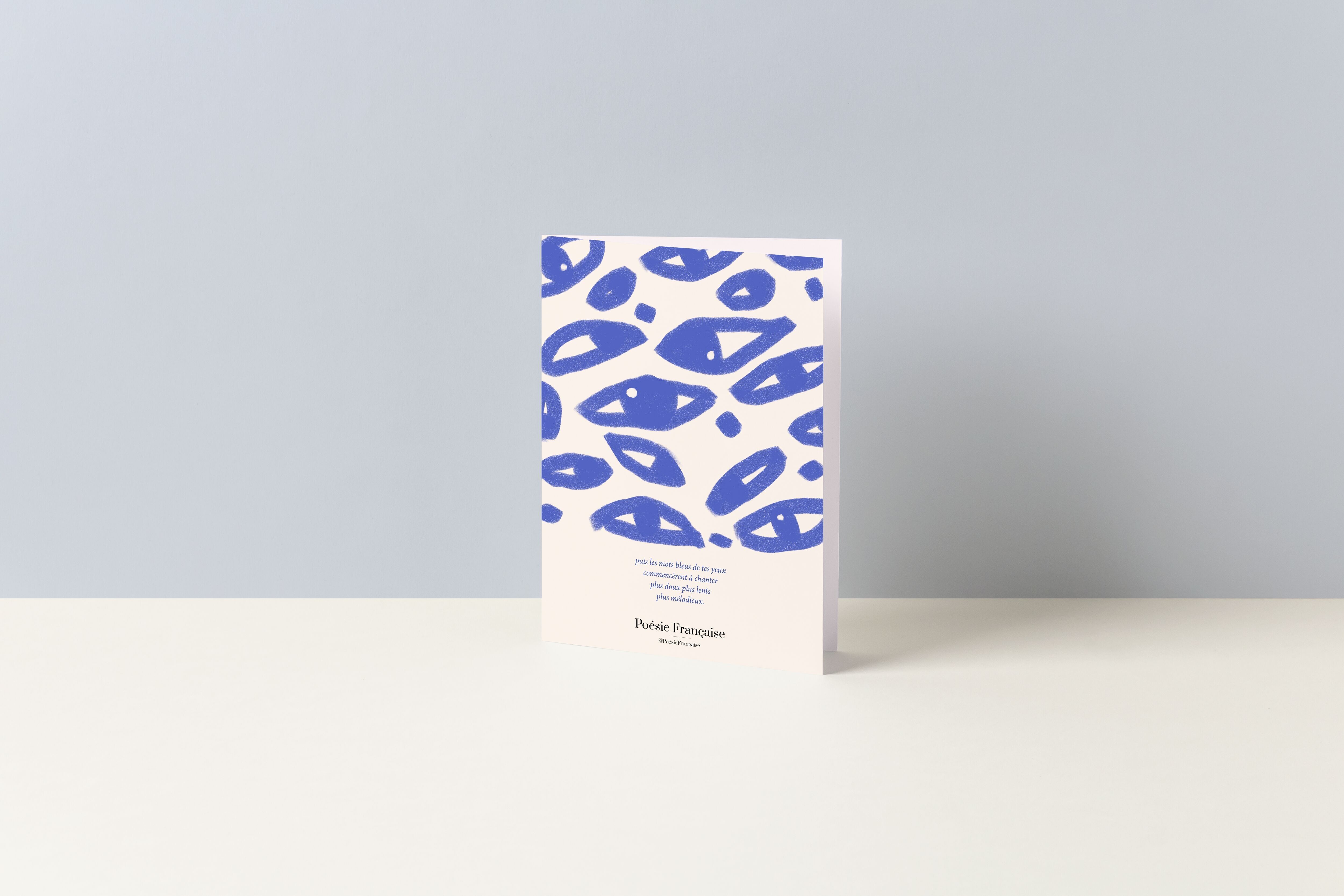 Karte „Die blauen Worte deiner Augen“