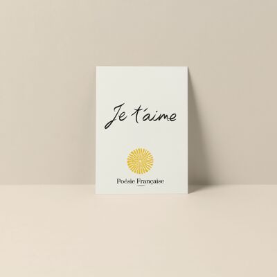 Carte Je t'aime