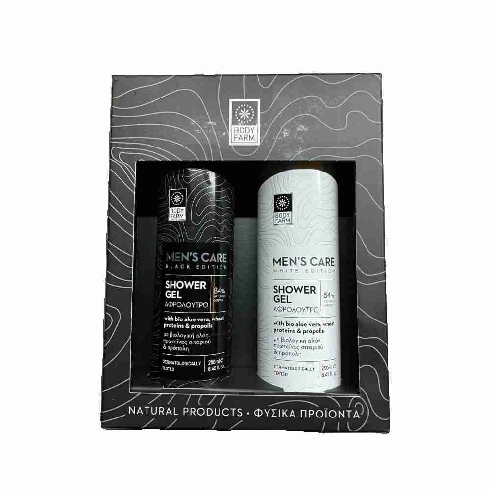 Bodyfarm Duschgel – Black & White Edition – 2 Teile