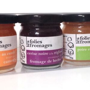 Assortiment étui de 3 pots de 45g Folies Fromages (recettes panachées)