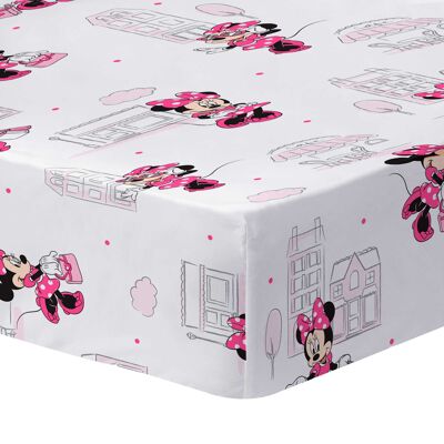 Disney Home Minnie Shopping fitted sheet