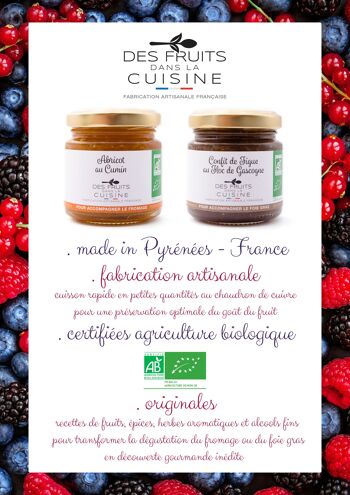 Des Fruits dans la Cuisine BIO Myrtille au serpolet 110g, pour accompagner les fromages type Comté 4