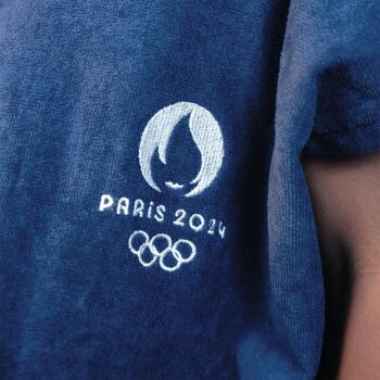 Poncho de Bain Jeux Olympiques Paris 2024 OLY Logo 2