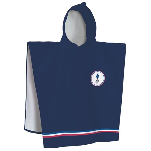 Cape de bain Jeux Olympiques Paris 2024 EFR OLY Tricolore