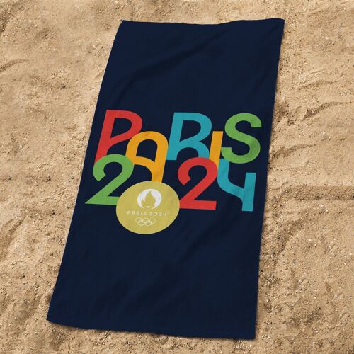 Serviette de Plage enfant Jeux Olympiques Paris 2024 OLY Arches