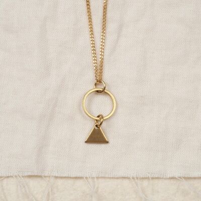 Necklace Round Triangle