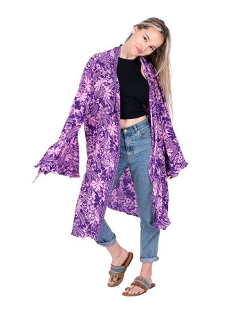 Kimono d'été midi violet 1
