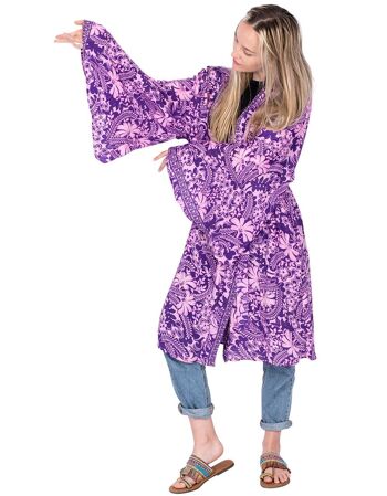 Kimono d'été midi violet 2