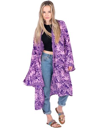 Kimono d'été midi violet 3
